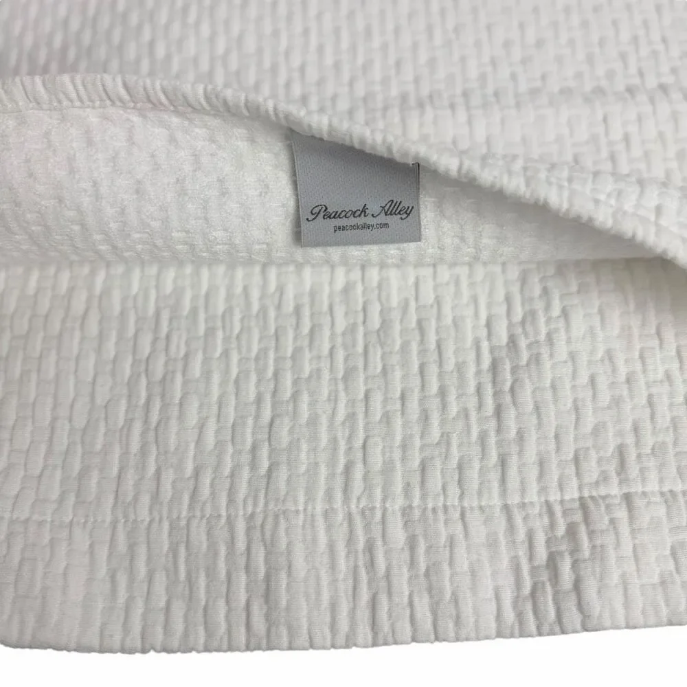 Peacock Alley Standard Matelasse Pillow Shams White SET
